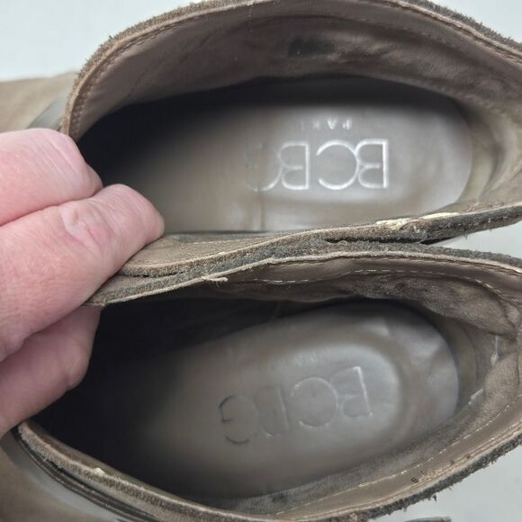 BCBG Paris Kerinax Women's Beige Buckle Ankle Boots Booties Size 6.5M - Picture 8 of 11